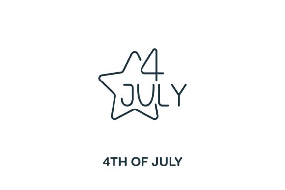 4Th of July Icon from Usa Collection: Practical Design Guidance