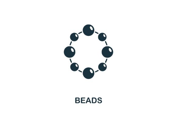 Beads Icon: A Versatile Vector Asset for Sewing and Craft Design