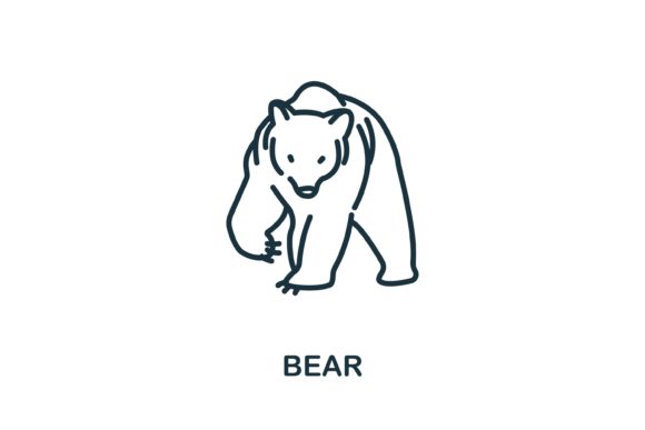 Bear Icon from Wild Animals Collection for Design