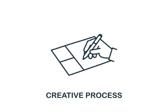 Creative Process Icon: Strategic Visual Assets for Clarity and Communication