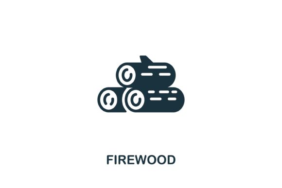 Firewood Icon: Elevating Web Design with Sauna-Inspired Vector Graphics