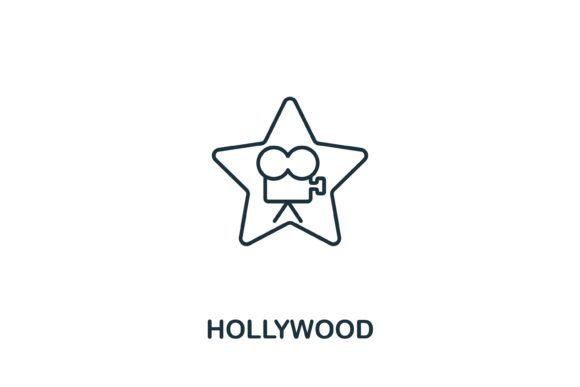 Hollywood Icon from USA Collection: Elevating Visual Design with Classic American Cinema Symbols