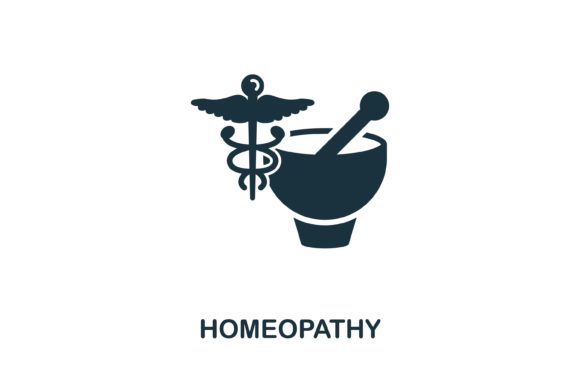 Homeopathy Icon: Versatile Vector Graphics for Design
