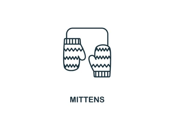 Mittens Icon from Winter Collection: Elevating Seasonal Design Projects