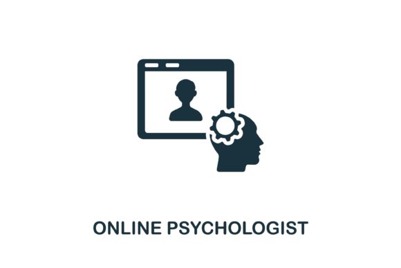 Online Psychologist Icon: Selecting Visual Assets with Care and Precision