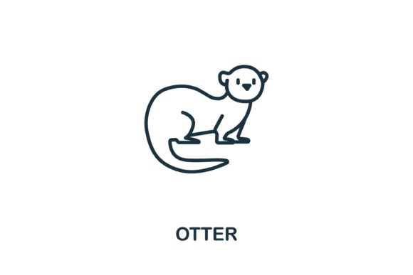 Otter Icon from Wild Animals Collection Guide