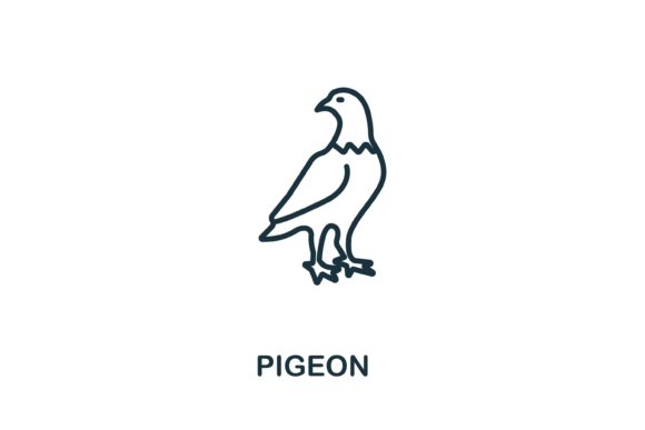 Pigeon Icon from Wild Animals Collection: A Practical Asset for Modern Design