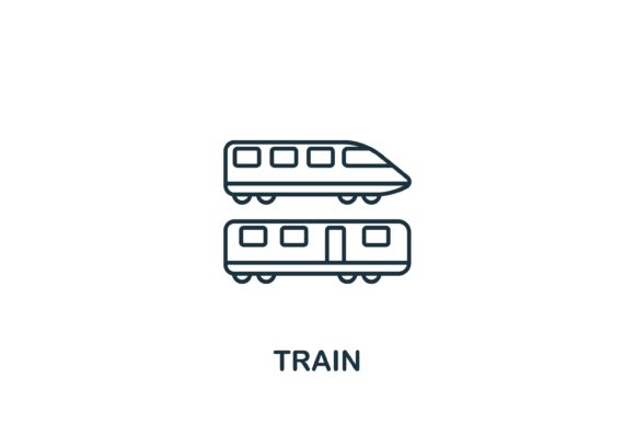 Train Icon: Integrating Simple Line Symbols into Modern Digital Design