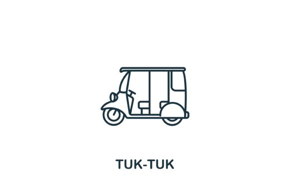 Tuk-Tuk Icon: Selecting and Using the Right Vector for Your Design Projects