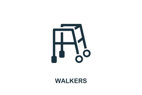 Walkers Icon: Versatile Vector Graphics for Design